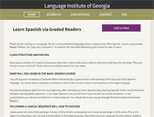 Tablet Screenshot of languageinga.com